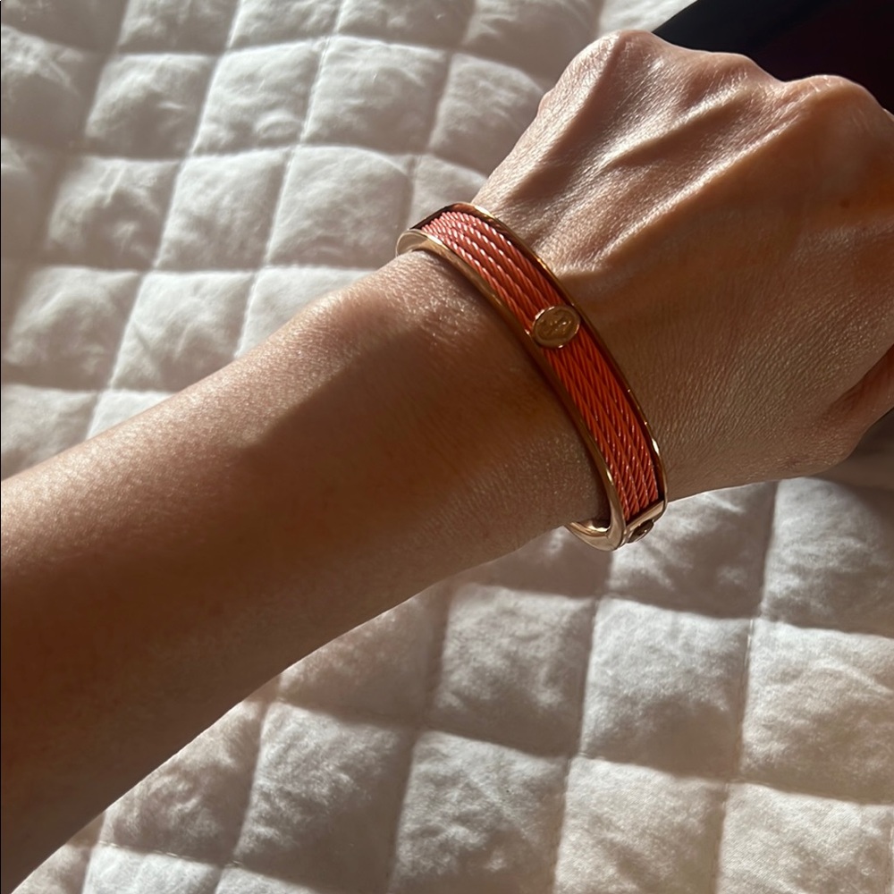 Charriol Gold Bangle Bracelet - Picture 12 of 15